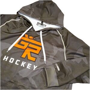 UNRL Silk Series Camo Hoodie Sweatshirt Grand Rapids Hockey Kellerman Men's XL